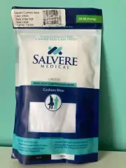 New Salvere Mens Womens Unisex White Compression Socks 20-30mmHg Knee Large