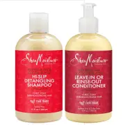 Shea Moisture Curly Hair Shampoo and Conditioner Set for Women with Red Palm Oil