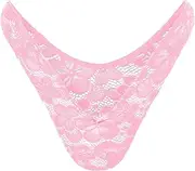 [LittleForBig] Unisex Hipster Briefs Mesh Flower Thong Pattern Mesh Shaping Tucking Gaff Briefs for Sissies Crossdressers