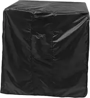 [WEKAMOS] Air Conditioner Hood Fabric Waterproof Charcoal Protector Dustproof Furniture Protective Air-conditioner Cover Outdoor Air Conditioners Cover Rainproof Covers Black Polyester
