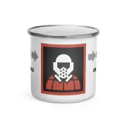 Orbital Gas Strike Stratagem 12oz Enamel Mug