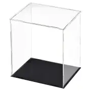 Acrylic Clear Display Case Box Dustproof Showcase Cube Collectibles 20x15x25cm