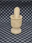 2 " Tall 1 1/2" Wide Mini Marble Mortar & Pestle Grinder Set Herbs Spices
