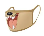 Looney Tunes Taz Mouth Twin Pack Adult Washable Face Masks