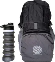 Collapsible Water Bottle and Ultra Lightweight Packable Backpack Water