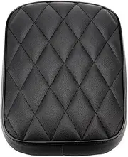 Absorption Mats Motorcycle Rear Passenger Pillion Pad Rectangular 8 Suction Cups Fit For Harley 883 1200 Choppers Dyna Seat Cushion(Black Diamond-1PC)