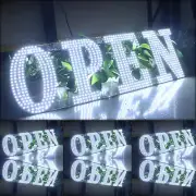 40"X14" Large LED Open Signs for Business Bright High Visibility Electric Displa