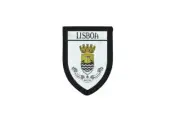 Patch printed embroidery travel souvenir shield city flag portugal lisboa lisbon