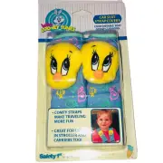 Safety 1sr Baby Looney Tunes Car Seat Strap Covers Tweety Bird NIP