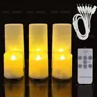 6pcs Rechargeable Flickering LED Electric Candles Tea Lights with Remote Control