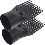 Minkissy 2pcs Hair Dryer Comb Attachment Hair Diffuser Nozzle for Enhanced Volume Quick Drying Easy to Install