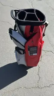 Taylormade FlexTech Golf Stand Bag New 2024 Silver/Red