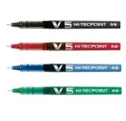 12 x Pilot Hi-TecPoint V5 / V7 Liquid Ink Rollerball Pen BLACK BLUE GREEN RED