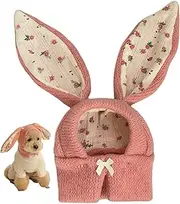 Dog Winter Hat, Dog Hat with Cute Rabbit Ears, Warm Knitted Dog Winter Hat, Soft Elastic Dog Snood Ear Wrap, Bunny Costume for Dogs & Cats, Dog Snood