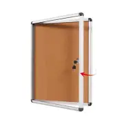 SWANCROWN Enclose Bulletin Board Tamper-Proof Dispaly Case School Office Cork...