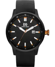 Danish Design IQ26Q997 Stainless Steel Black Rubber Quartz Sport Men's Watch