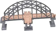 Boys and Girls Train Tracks Set Educational Toy Bridge Mini Scene Puzzle Bulk Rail Accessory Lightweight Portable for Boys Girls