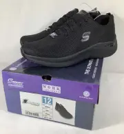 Skechers Sport Slip Resistant Arch Comfort Work Footwear Vivee Black Size 12