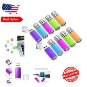 10 Pack of 64GB USB Flash Drives - Colorful, Compact & Portable Memory Sticks