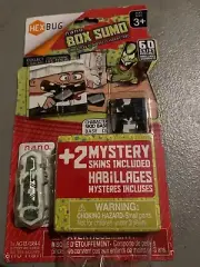 HEXBUG NANO BOX SUMO VIBRATION POWERED + 2 MYSTERY SKINS (New - Sealed)
