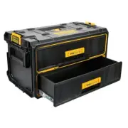 DEWALT TOUGHSYSTEM 2-Drawer Tool Box 21.8" Tool Storage Polypropylene Black