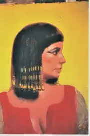 "Portrait of Cleopatra" original art Richard Bober oil on paper signed 1999