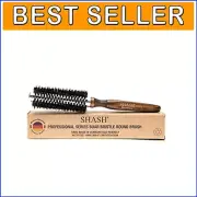 Luxury Curved Barrel Boar Hair Brush with Super-Grip Handle - Made in Germany