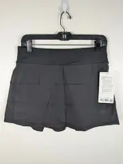 Lululemon Skort Women's 6 Black Luxtreme Pace Rival Mid Rise Lined Stretch Skirt