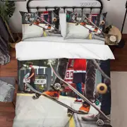 3D Pexels Street Sports Skateboard Quilt Cover Set Bedding Set Duvet Cover Pillowcases LXL