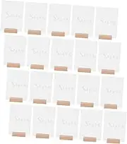 Alipis 20pcs Wedding Table Number Plate Table Numbers for Cafe Reusable Reserved Signs Acrylic Seats Signs Festival Reception Decors Wedding Supplies Transparent Beech