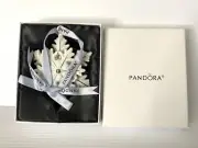 New Pandora Christmas Ornament Snow Flake Limited Edition 2015 Porcelain