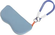 [CATIEBYE] Elegant Colorblock Eyeglass Bag Scratch-resistant Silicone Pouch for Travel