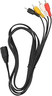 5 Pin DIN to 4 Plugs Cable, Female to Male Plug and Play Sound Adapter Cord, Splitter Extension Adapter Cable for CD Amplifier Speaker 4.9ft