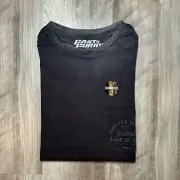 Affliction Fast & Furious Garage Built Elongated Tee - Large