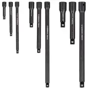 9 Pieces Extension Bar Set, 1/4", 3/8" and 1/2" Drive Socket Extension, Premi...