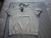 MENS XLARGE WHITE KNIT BEN SHERMAN POLO SHIRT - NWT