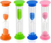 4PCS Sand Timers, 2 Minute Sand Clock Timer Hourglass Countdown Timer for Brushing Teeth, Classroom, Home and Kitchen(Colorful)