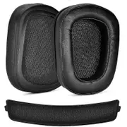 1Pair Foam Ear Pads Cushion Leather Earpad for Logitech G933 G935 G633 / g 933 g 935 g 633 Artemis Headphones Black