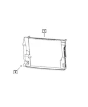 Genuine Mopar Radiator Shroud 68383212aa