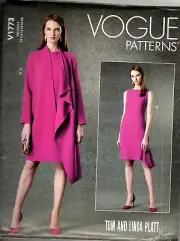 Vogue V1773 Misses 16 to 24 Tom and Linda Platt Dress and Jacket Sewing Pattern