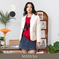 在飛比找Yahoo奇摩購物中心優惠-現貨【MEDUSA 曼度莎】I care 毛領小香風羽絨夾克