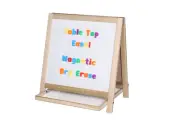 Tabletop Small Magnetic Green Chalkboard/Dry Erase Easel, Group Activities, E...