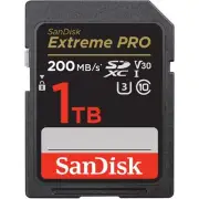 Sandisk 1TB SDXC SD Card Extreme PRO Class 10 USH-I U3 HD 4K Camera Memory