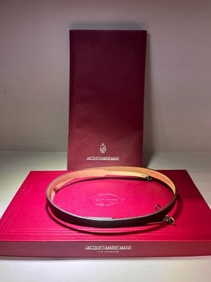 JACQUES MARIE MAGE NICK FOUQUET BISON LEATHER WITH STERLING SILVER CORD