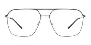 Ic! Berlin M1658 MB 11 Gun-Metal Men's Glasses Gunmetal Size 57 - Private Health Rebate - Blue Light Block Available