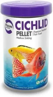Pisces Cichlid Medium Sinking Pellets Tropical Fish Food Aquarium Fish Tank 300g
