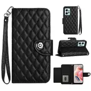 YB Imprinting Series-8 for Xiaomi Redmi Note 12 4G Case Leather Phone Wallet Cover with Hand Strap