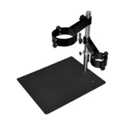 Hot Air Device Holder 360° Rotating Metal Stand for Soldering Stations Workshop with Adjustable Height