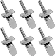 6PCS Surfboard Accessories Toolless Stainless Steel fin Thumb Screw Longboard Surf Longboard Paddle SUP surf Accessories
