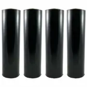 A/T 18" x 1500sq' 80 Ga 4 Rolls Pallet Wrap Stretch Film Shrink Wrap Black